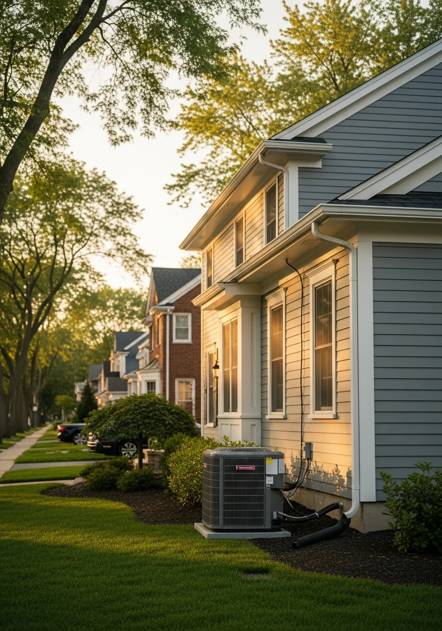 Deerfield home exterior detail showing quality construction and the community's residential property standards.