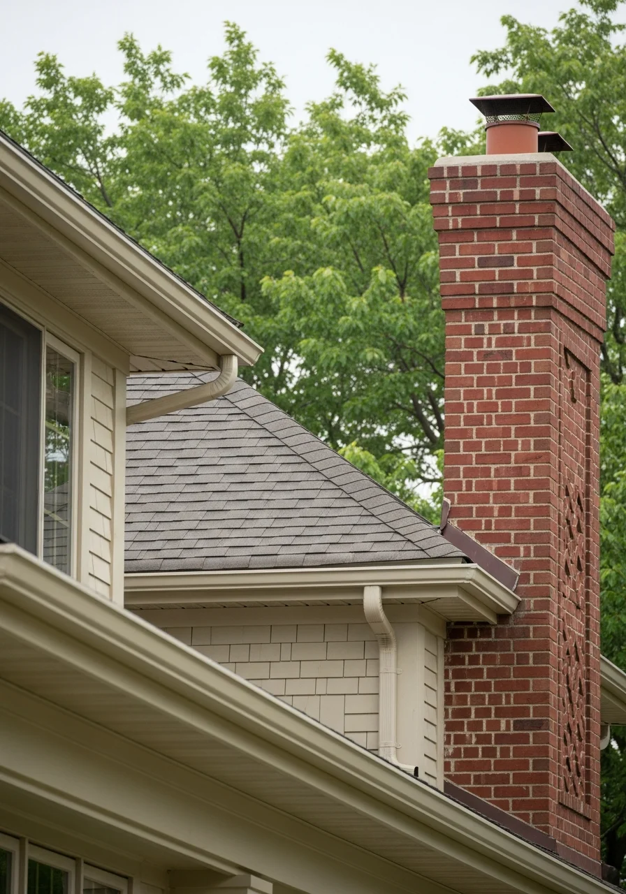 Northbrook home detail highlighting quality construction and the professional maintenance standards of the community.